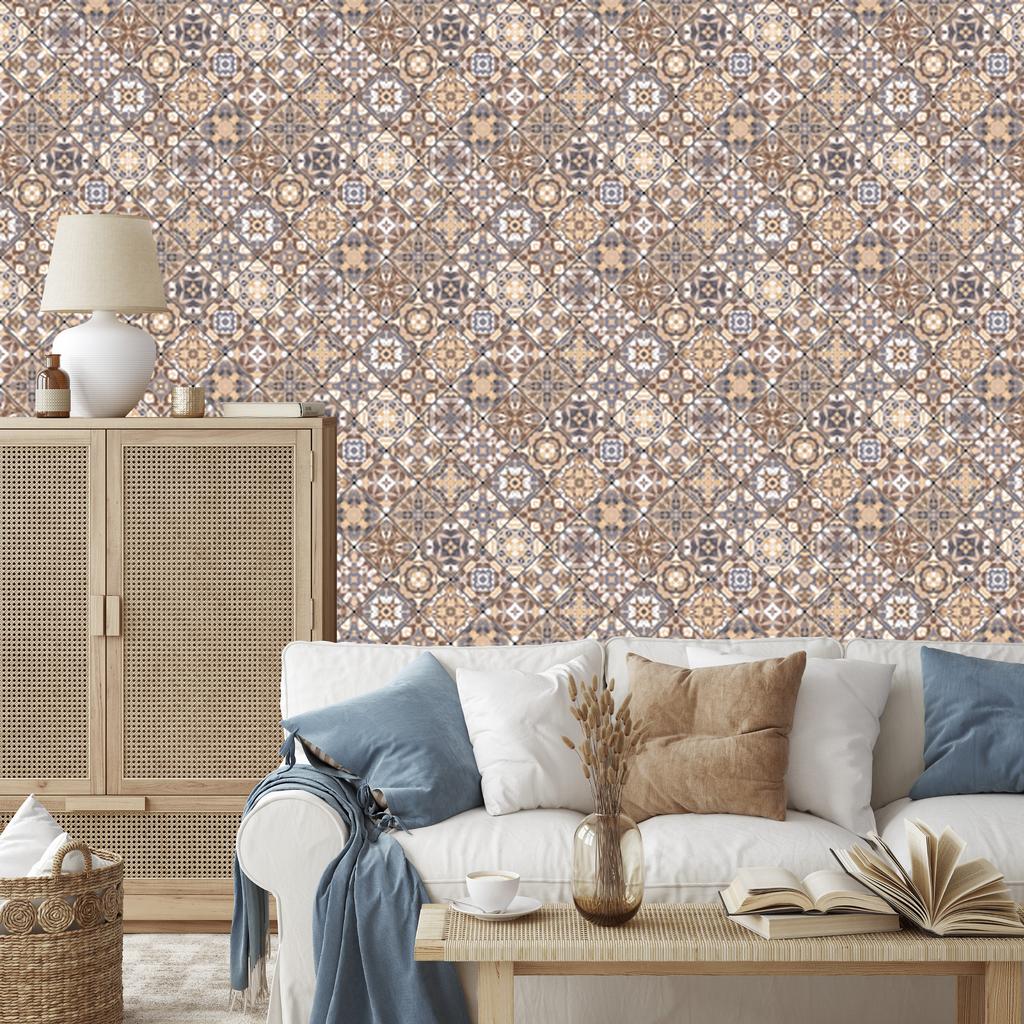 Beautiful oriental-style mosaic wallpaper for living room and bedroom 50x1000
