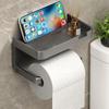 Настенный держатель для туалетной бумаги, нержавеющая утолщенная пластиковая полка для хранения для ванной комнаты, кухни, держатель для рулона туалетной бумаги