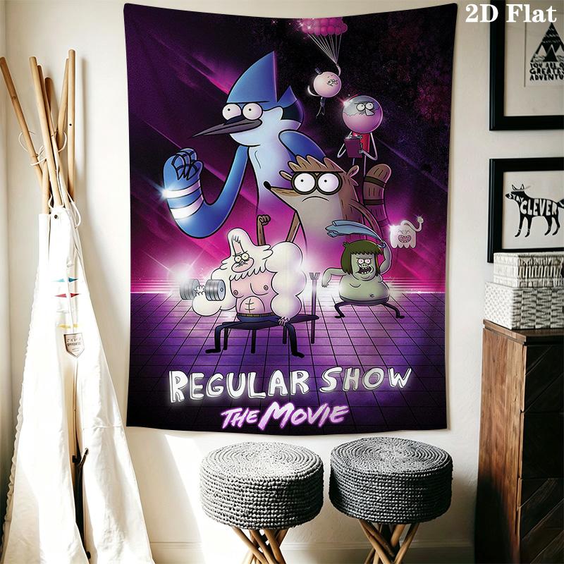 Regular Show Pattern Home Decor Tapestry, Wall Hanging, Decorative RV Wall Cloth.SGT0917173