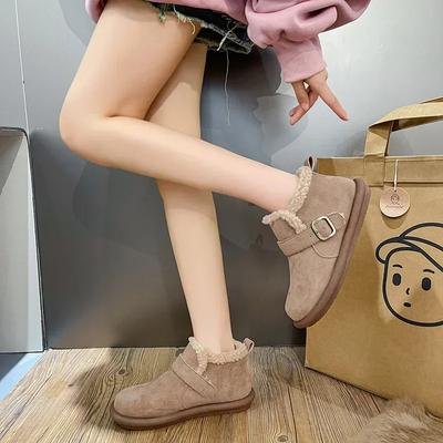 Модные элегантные туфли на низком каблуке для женщин, замшевые ботильоны с круглым носком, женские ботильоны из искусственной кожи, роскошные дизайнерские женские зимние ботинки в готическом стиле