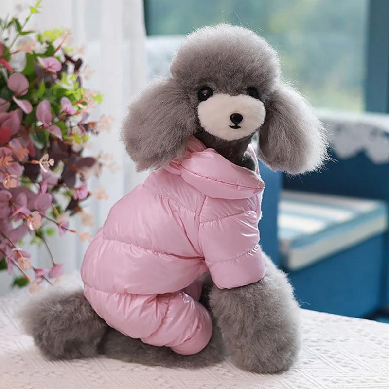 Зимняя теплая одежда для собак для маленьких собак, непромокаемый утолщенный комбинезон для собак, пуховик для собак, одежда для чихуахуа йорков