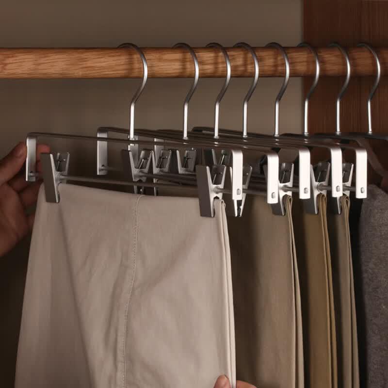 High-End Aluminum Alloy Retractable Pant & Skirt Hangers
