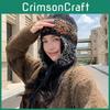 Winter Blend Knit Hat With Ear Cover For Women Stylish Casual And Warm Fashion Accessory
