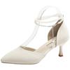 HO French Pearl Strap High Heels Women's Summer Style Pointed Fine Heels Fairy Style Sandals Single Shoes 2026