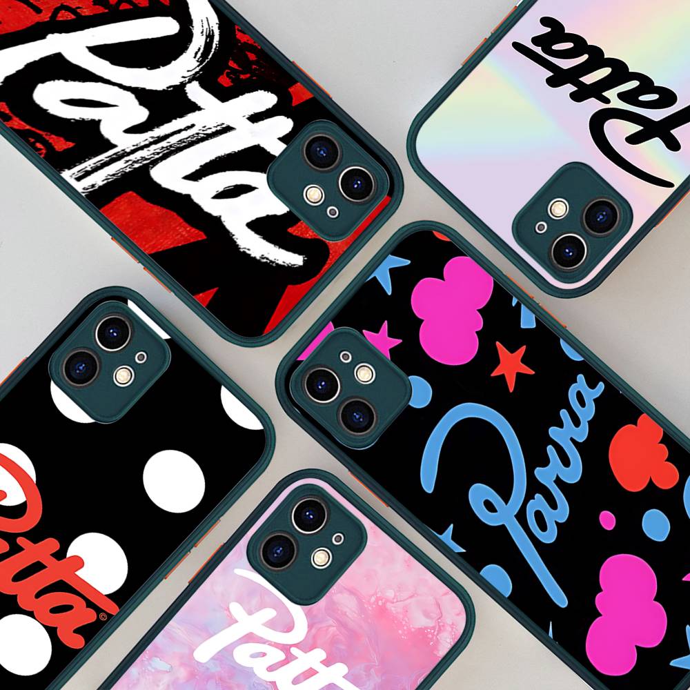 Модный Матовый Защитный Чехол P-pattas Для IPhone 16 15 14 13 12 11 Pro Max X XS MAX Защитный Чехол