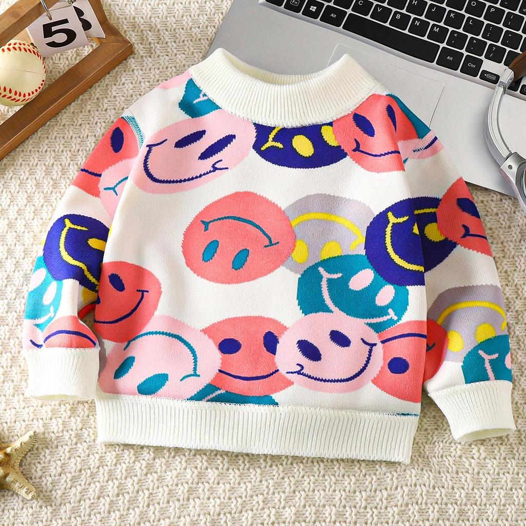 Children's Fleece-Lined Sweater 2023: Cozy, Thick Knit, Boneless Long-Sleeve for Boys & Girls