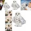 Whimsical Wizard Snowy Owl Plush Toy Huggable Stuffed Animal Ideal For Christmas