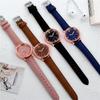 Arabic Dial Watch Women's Casual Leather Band Analog Quartz Watches