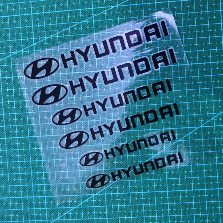 Термостойкая наклейка для модификации тормозных суппортов HYUNDAI