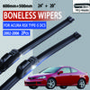 For Acura RSX Type-S DC5  2002-2006 Car Windshield Wiper U-type Soft Rubber Frameless Bracketless Car Wipers 24"+20"