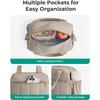 Fashionable Fluffy Lunch Bag  Women's Warm Lightweight Handbag Portable Crossbody Insulated Lunch Bag