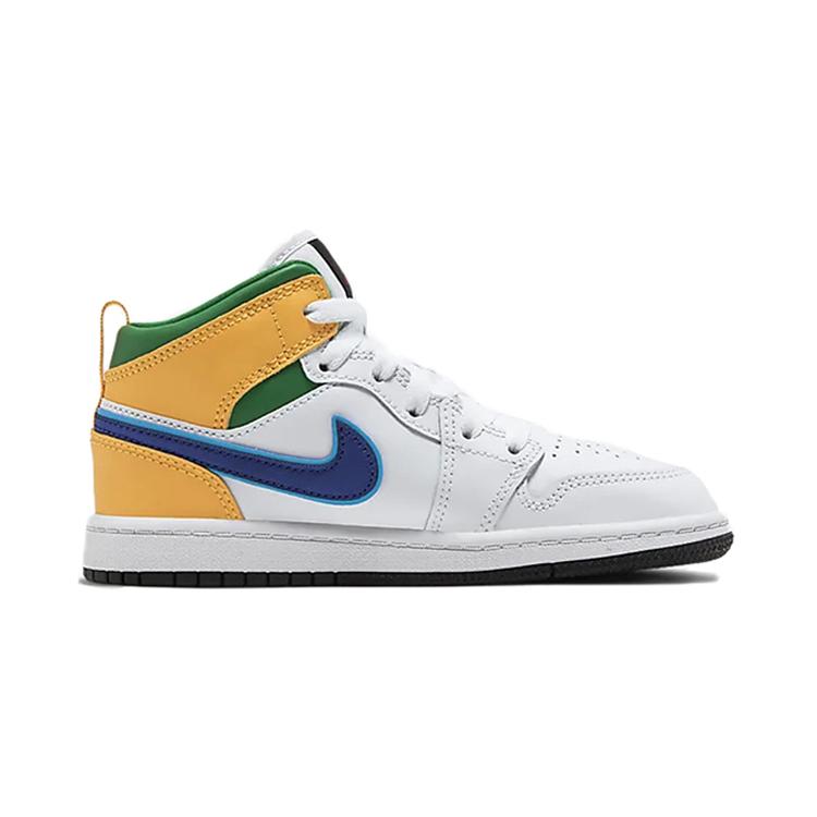 Jordan 1 Mid PS Белый Пурпурный Сине-зеленый 640734-128