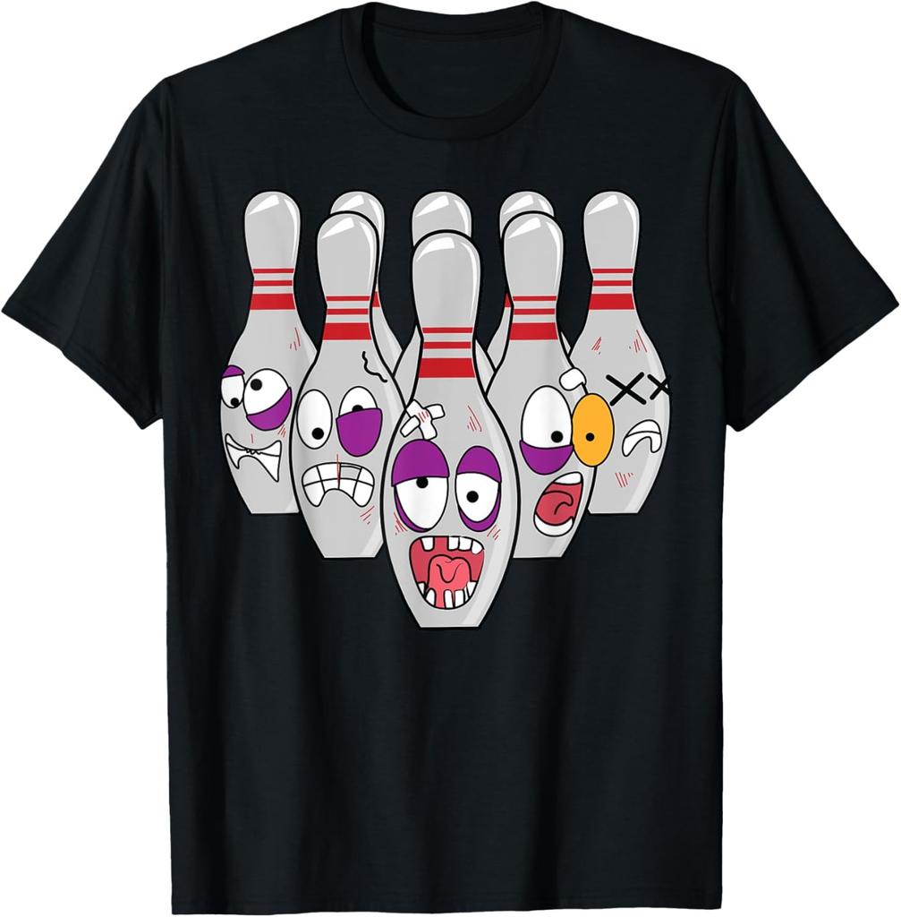 Funny Bowling Pins Novelty | Cute Bowler Gift For Men Women T-Shirt