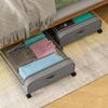 Yousheng Under-Bed Storage Box with Wheels Large Capacity Dustproof Multi-Purpose Storage Container Clothes Toys Organizer with Clear Window
