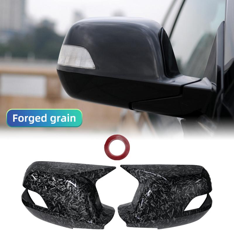 Для Honda CRV 2007-2011 г.в. накладки на зеркала заднего вида из углеродного волокна с текстурой ковки, глянцево-черные, доступны в нескольких стилях