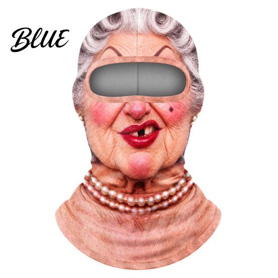 Маска для лица на зиму 3D Старик Лыжная маска Защита шеи Балаклава Зимние головные уборы для активного отдыха Покрытие Гетры Велосипед Мотоцикл Езда
