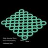 O-shaped Luminous Silicone Tents Accessories Tent Nail Ring Outdoor Camping Fishing Rod Rings