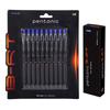 Набор шариковых ручек Pentonic B-RT 0.7 мм, выдвижных, с синими чернилами, 10 ручек + 10 стержней для офиса и школы