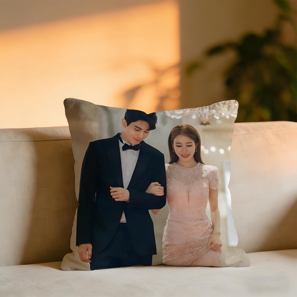 Touch Your Heart Cushion Cover Cozy Velvet Throw PillowSoft Warm Cushion For Sofa Bed