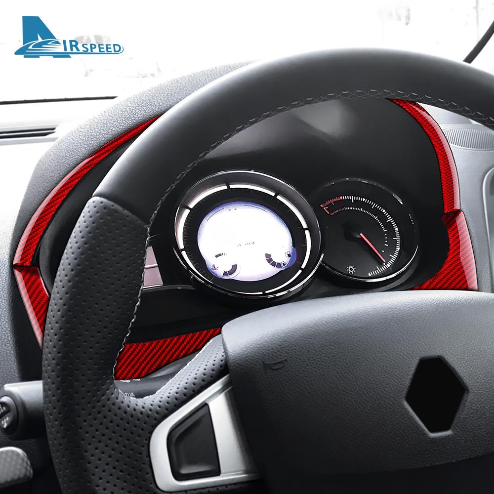 Real Soft Carbon Fiber Sticker For Renault Fluence Megane 3 RS 2009 2010 2011 2012 2013 2014 2015 LHD RHD lnstrument Accessories