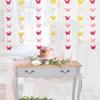 Party Butterfly Paper Garland,7 Colors 2 Meters 3D Butterfly Banner Hanging Decoration for Wedding, Baby Shower, Birthday