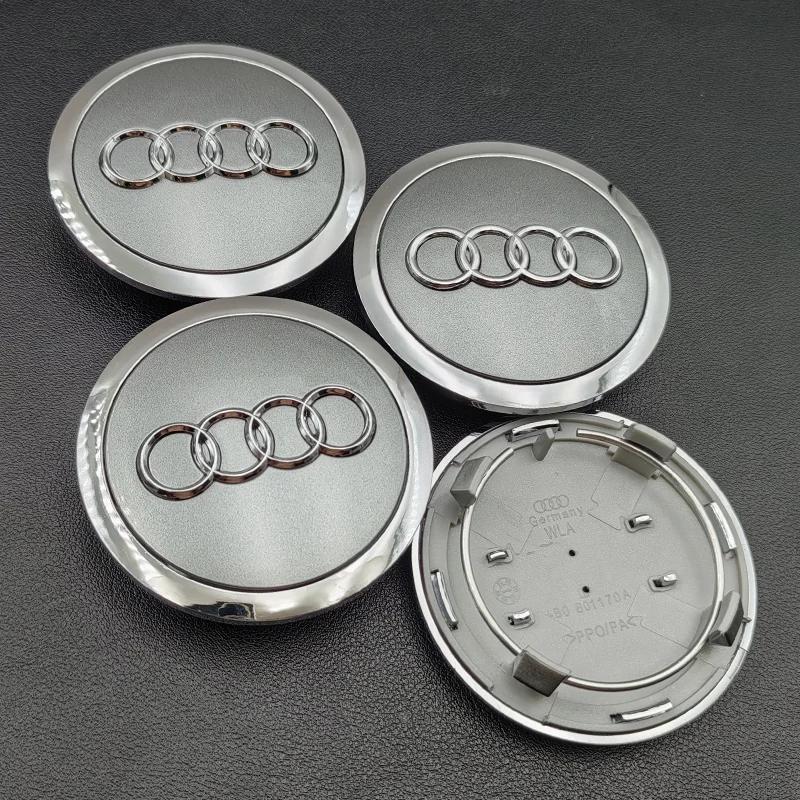 4pcs 60mm 61mm 68mm Audi Hub Caps Car Wheel Center Caps For Audi A1 A2 A3 A4 A5 A6 A7 A8 S3 S6 Q3 Q5 Q7 Accessories