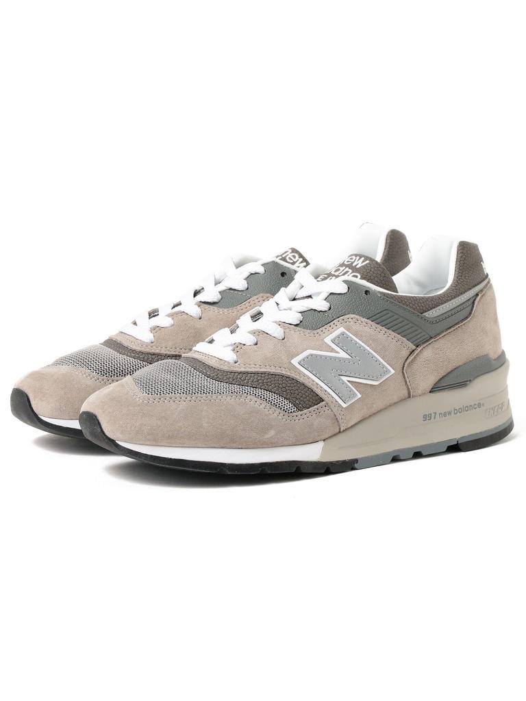 Beams New Balance U997 GY Canvas Size Men's Shoes, Gray, 26.5 (11313924424)