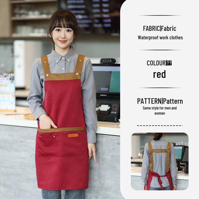 Customized Waterproof & Oil-Proof Apron for Restaurants, Supermarkets, Cafes - Perfect Workwear for Men