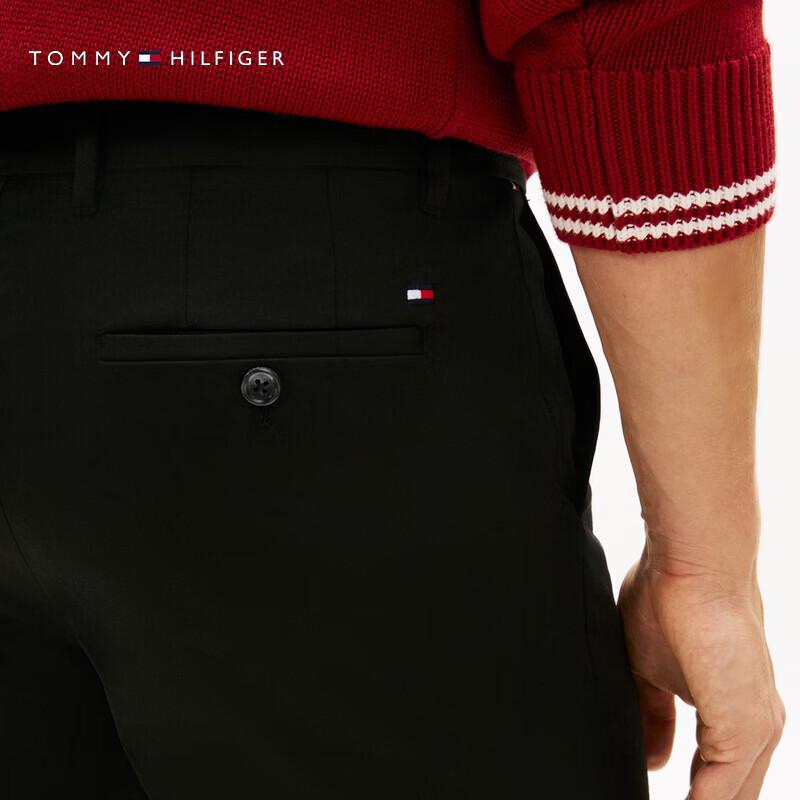 Tommy Hilfiger Мужские легкие сатиновые прямые повседневные брюки