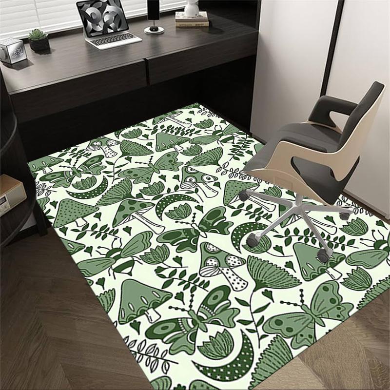 1PC mushroom butterfly Extra Large Non Slip Floor carpet, Office, family, bedroom, Studio Large Area Rug Indoor Rugs, , Vibrant Colors