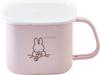 Эмалированный контейнер для хранения мисо Miffy Pastel от Fuji, квадратный, розовый, подходит для мисо-супа, идеален в качестве подарка