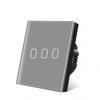 No Neutral Wire Touch Light Switch 1/2/3 Gang Single Live Wire Tempered Glass Panel Wall Switch Home & Hotel | /ODM Factory