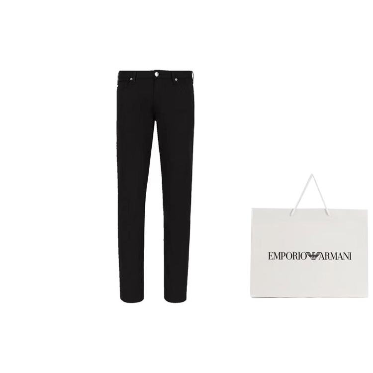 Emporio Armani J06 Gabardine с комфортной эластичностью Узкий крой Брюки 8N1J06-1GN0Z-0999