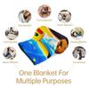 Pokemon Pikachu & Eevee Flannel Blanket Hot Anime Soft Warm Throw Sofa Bed Couch Cover Nap Cape Shawl Camping Fans Kids Gift