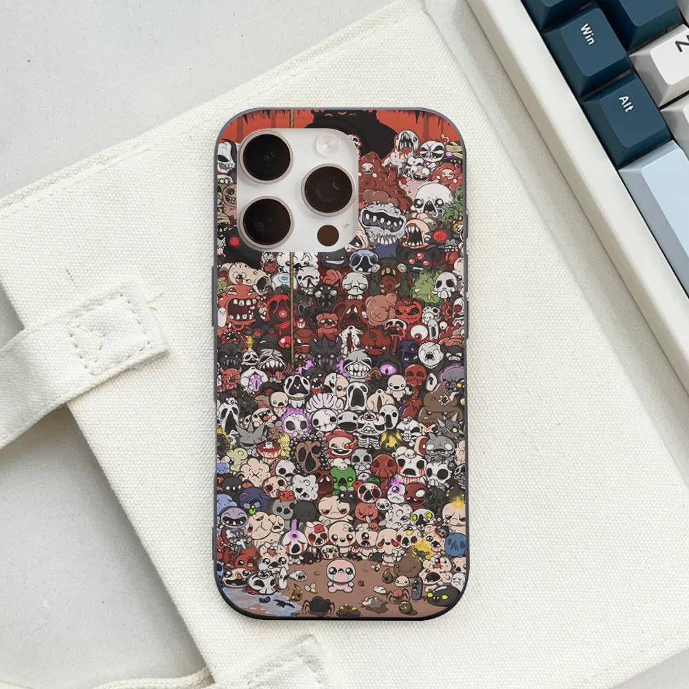 Чехол для телефона The Binding Of I-Isaac с гофрированной полосой Для IPhone 17 16 15 14 13 12 11 Pro Max Plus Pro Ударопрочный чехол