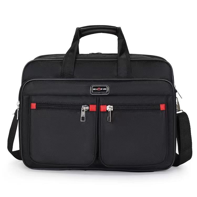 Men'S Large-Capacity Briefcase Business Trip Laptop Bag Portable Travel Bag Wear-Resistant Business Bag