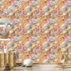 Beige, gold and orange ink wallpaper for living room and bedroom 50x1000