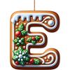 Акриловые буквы от А до Я, ornaments, 26 букв, креативное украшение для рождественской елки, подвеска, подвесные 2D плоские буквы алфавита, декор