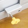 Security Anti-theft Key Lock Aluminum Alloy Window Sliding Doors Restrictor Door Household Hardware for Baby Kids Safety