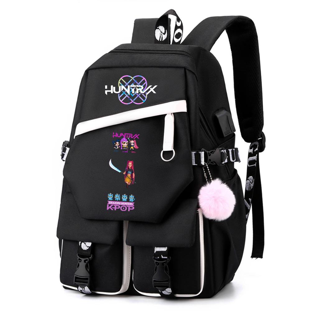 Anime Demon Hunters Printed Large Capacity Backpack for Teenger Student Girl Boy Schoolbag Bookbag Women Waterproof Travel Bag Gift