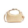 Summer Womens Woven Shoulder Bag With Zipper Closure For Casual Daily Use
