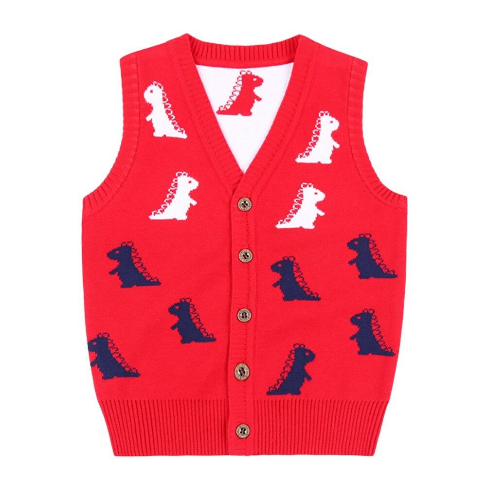 Осень-зима детский вязаный свитер, жилет, кардиган, детский свитер с v-образным вырезом для мальчиков, жилет на пуговицах, повседневная верхняя одежда для маленьких девочек, От 1 до 7 лет