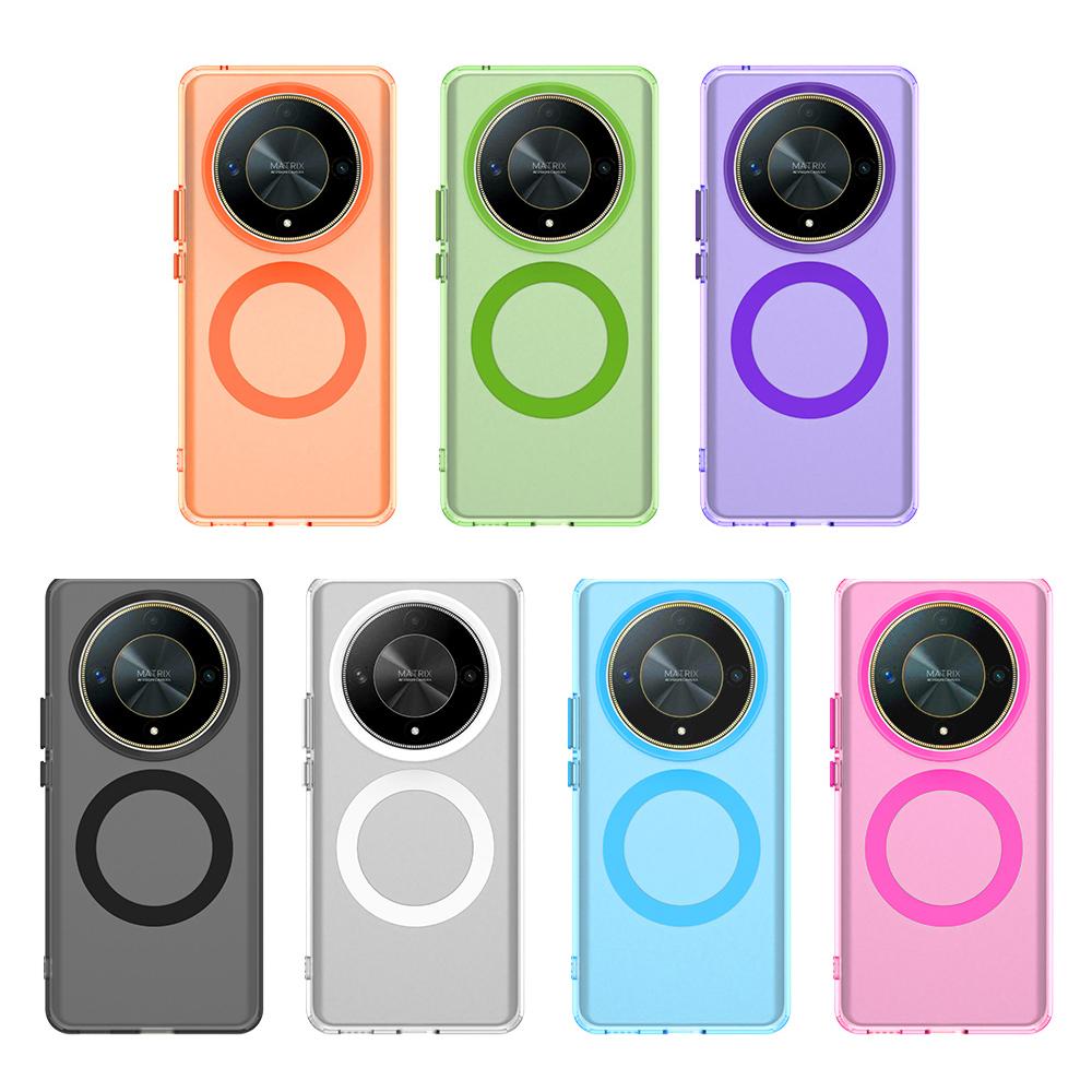 Матовый чехол Magsafe для телефона Honor X9b Magic6 Lite X50 Защитный чехол Магнитная беспроводная зарядка Ударопрочная задняя крышка