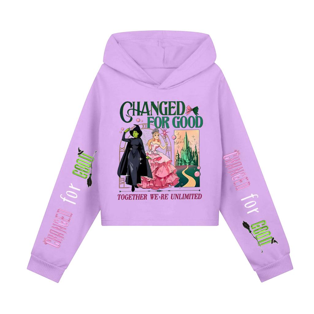 Children's Hooded Hood, Trendy Long Sleeved Witch Hoodie