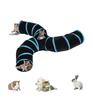 Foldable Cat Cat Pet Long Foldable and Great for Easy Stress Lightweight Tunnel, Toy, Supplies, Tunnel, Washable, Exercise, Storage, Relief, (3-Tie
