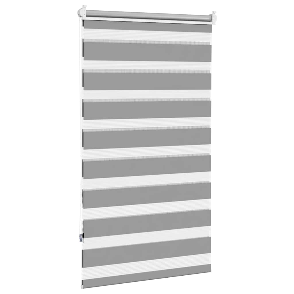 Zebra Roller Blind 70.9 x 120 cm Fabric Width 66.7 cm Gray