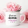 Best Godmother Print Mugs Creative Coffee Cups Drinks Water Milk Cup Enamel Mug Retro Home Handle Drinkware Gifts for Godmothers