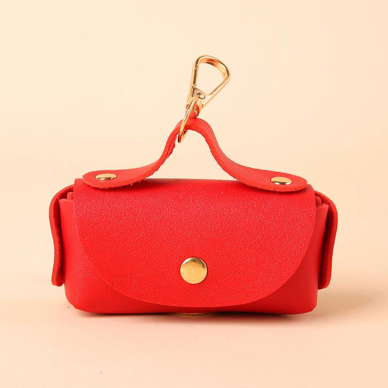 Стильный держатель для сумки для домашних животных, кожаный держатель для сумки для домашних животных с дозатором для сумок для собак, портативный органайзер для сумки для собачьих какашек, товары для животных