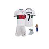 22/23 Season White Color Ronaldo Portugal Team Kids Jersey Set (wristband Socks Gift) >afa2104