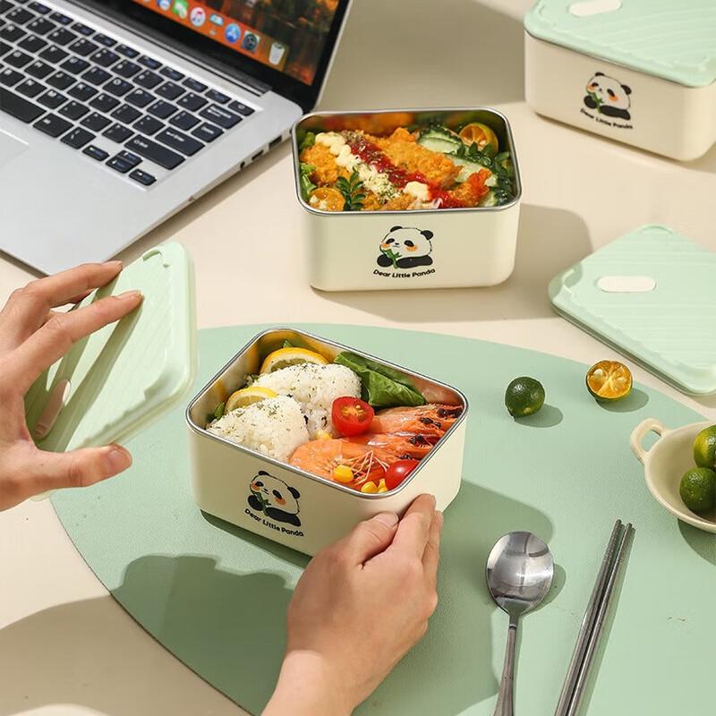 Red Par 304 Stainless Steel Lunch Box Set